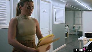 boss casey calvert eats pa anna claire clouds pussy at work!!
