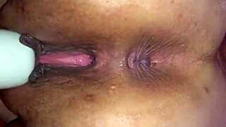 my latina gf slut spreads and gaps her tight pussy wide open