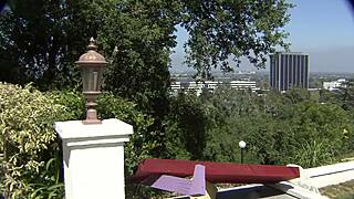 Blonde sneaks quickie pounding while sugar daddy stays away