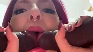 two black monster cocks destroy her ass and pussy with friends