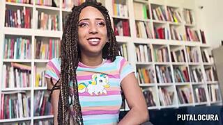 Putalocura! Sexy Luna Black Sucks Torbe's CUM After Hot Interview!