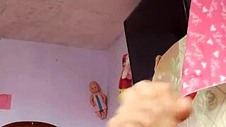 Heart-Pounding Cumshot Worship in Stepmom's Panties Room Alone