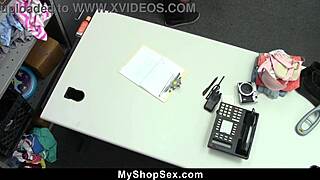 SCARLETT MAE DETAINED SHOPLIFTING—FUCKED HARD BY POLICE IN OFFICE