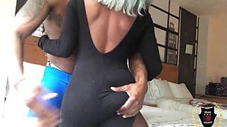 Juicy Bubble Booty Harmonie Marquis Takes Rome's CUM On Her ASS
