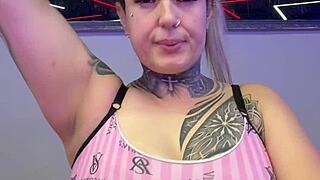 Gym Workout with Hidden Vibrator Dripping Wet Legs