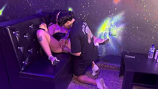 Morena Bodybuilder Crossdresses and Dances at Private Party