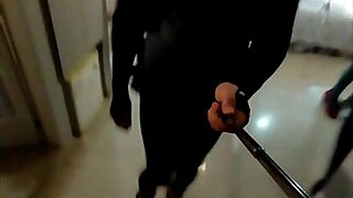 hubby dresses womanly wife aroused fucks him double dildo