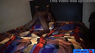 Homemade Latina Girlfriend's Oiled Pussy Lips Fingered and Fucked on Bed