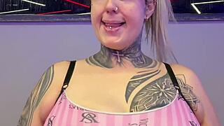 Gym Workout with Hidden Vibrator Dripping Wet Legs