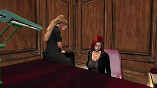 Detective joins threesome banging gang in mmf action