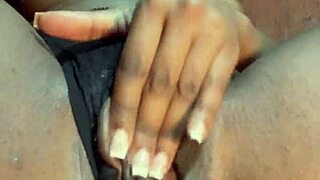 black uni student gets super horny right after class