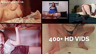 British Teen's Interracial Monster Cock Blowjob Handjob