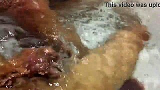 i adore sucking my big cock in the motel bathtub morena style