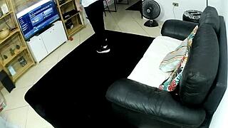 Cleaning lady, you need spanking and face cum punishment