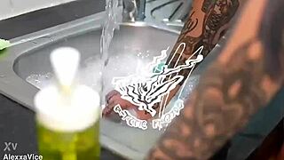 Girlfriend rims deepthroats then takes anal creampie hard.