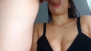 i begged hot neighbor to suck my cock and she swallowed my load