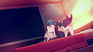 Watch Annonxi's futanari big cocks and tits dominate full compilation.