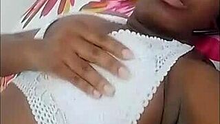 god i love this seductive ebony teen's huge tits and submissive blowjobs