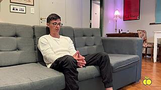 Young stud ravishes ai-built latina milf's big pussy lips