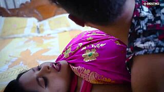 desi indian milf stepmom's big boobs gangbanged by stepsons with facial cumshots