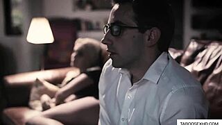 skinny stepsister rides nerd brother's cock in taboo fuck