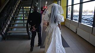 Gypsy bride, you choking on my cock while tied up?