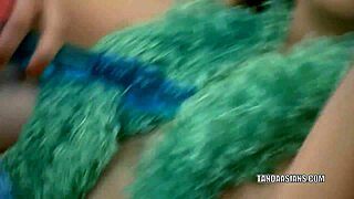 Asian Coed Mai Ly Grinds Hard on Her Thick Dildo