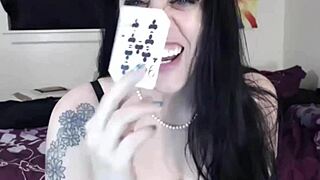 damn that latina nerd goddess rips jeans punishing my card game loss