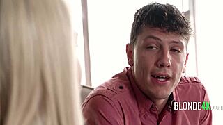 Uniformed Blonde Teenie Fucks Step Son Instead of Hunting DILF
