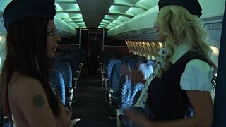 linsey mckenzie puma swede lesbian heels stockings mid flight fetish play