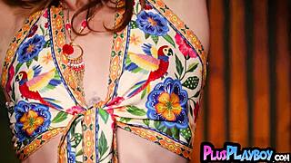 Beautiful teen model bares body with thrilling emotion