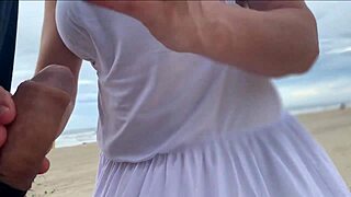 Public pussy ride draws watching eyes