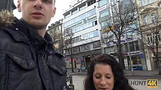 Kerl takes cash to watch hunter fuck his pierced shaved teen girlfriend