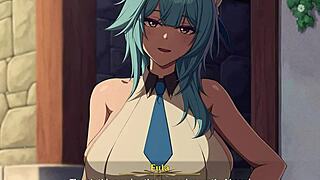 Eula's full hentai animation shows off her big tits ass and grateful bouncing boobs