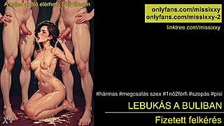 Hungarian mmf threesome group sex heats up the party with european action