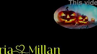 Stepsister Nuria Millan Pukes from Deepthroat Face Fuck on Halloween