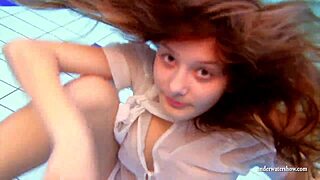 Zuzanna's Big Tits Bare Underwater Pool Tease