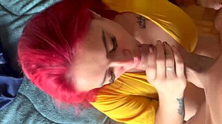 Latina chokes on deepthroat face fuck until rough facial cumshot homemade