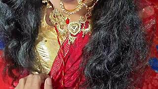 newlywed indian wife bedroom fuck with clear hindi dirty talk