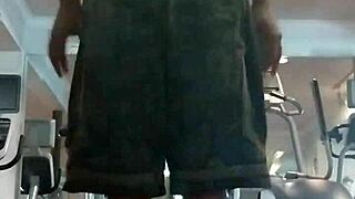 21 Year Old Athletic Dorm Workout Fitness Session