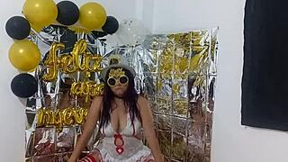 Stepdaughter Whore Wears Lingerie to Seduce at Hot Party