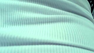 Neighbor watches stepdaughter masturbate wet pussy then bed fun