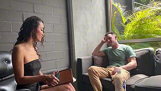 Patient gets me so horny! He pounds my tight pussy hard - Abby Carter