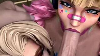 i crave jill cowgirling cock and nina williams riding in rivals compilation
