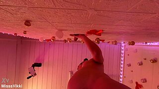 misssvikki gags on cock through sheer gloryhole