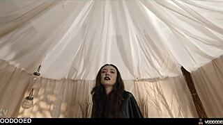 you won't believe this witch mistress squirting from voodoo doll control