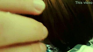She gags on double deepthroat then eats every drop of cum