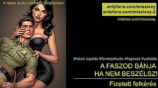 Hungarian femdom whispers cock threats in erotic ASMR roleplay