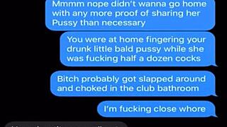wife sneaks sexts to tease her clueless husband