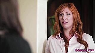 redhead milf lauren phillips gets double penetrated in vr reality